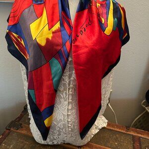 Silky Picasso themed scarf